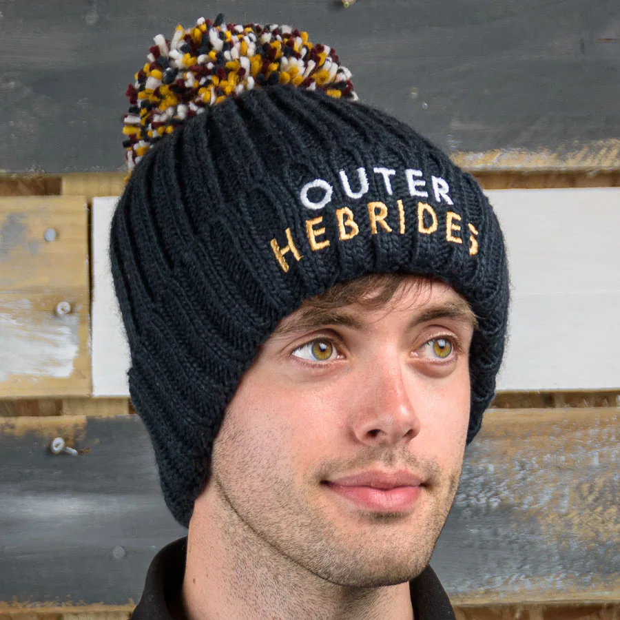 Outer Hebrides Navy Bobble